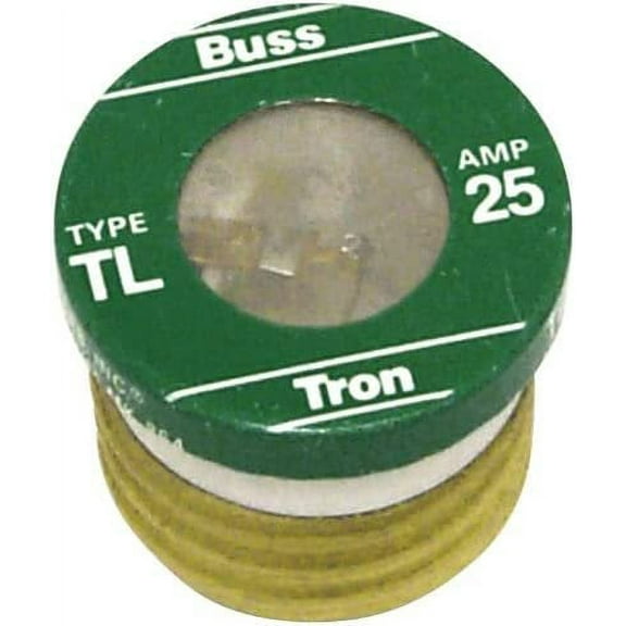 Bussman TL-25PK4 25 Amp Time Delay Plug Fuses 4 Count