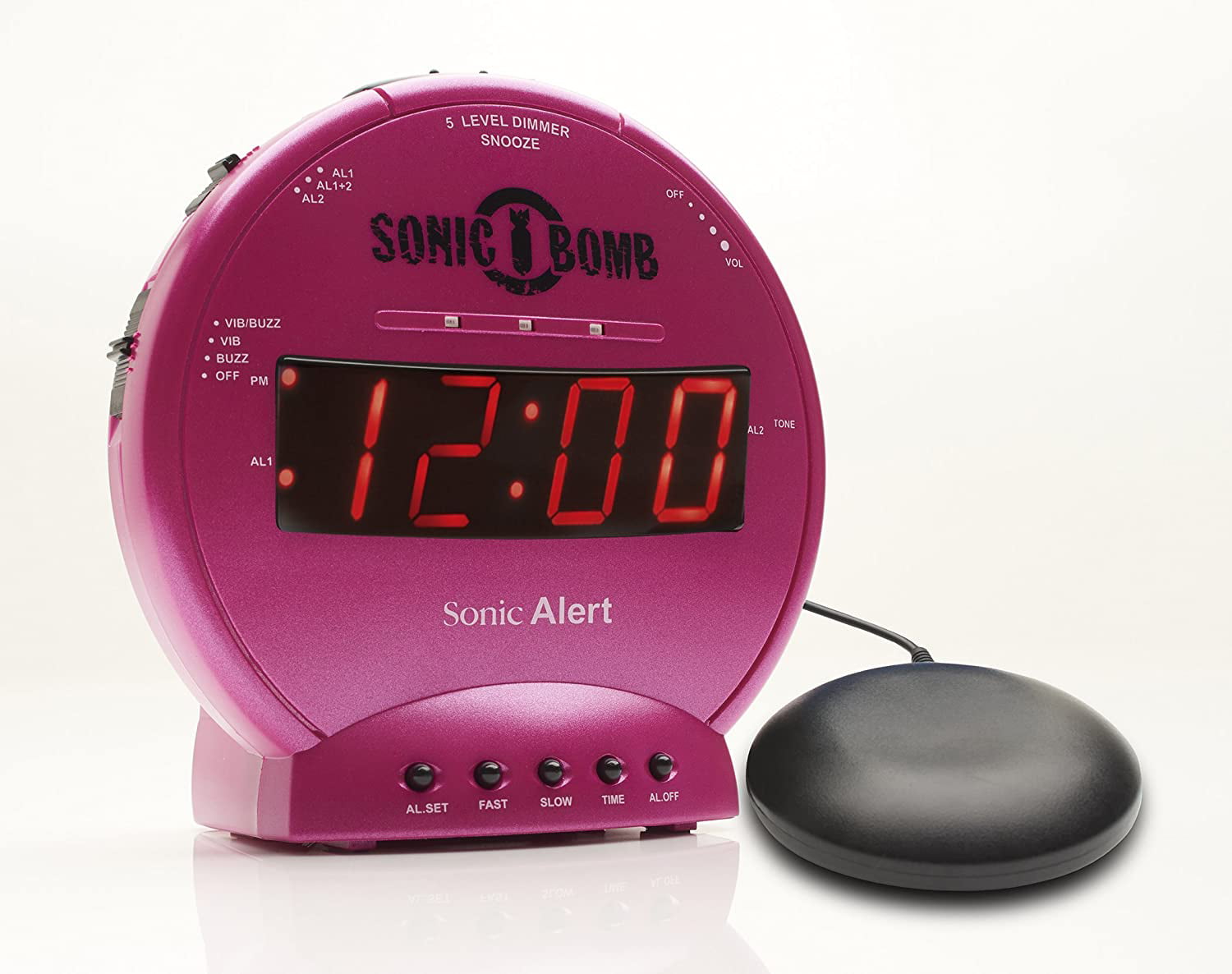 Sonic Alert Sonic Boom Alarm Clock w/ Built-in Flashing Lights SA-SB1000 