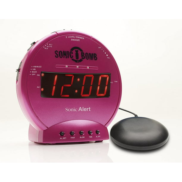 Sonic shaker alarm clock