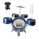 thumbnail image 2 of Batería de jazz para niños, kits de bombo, juguetes de instrumentos musicales para iluminar la música azul, 2 of 9