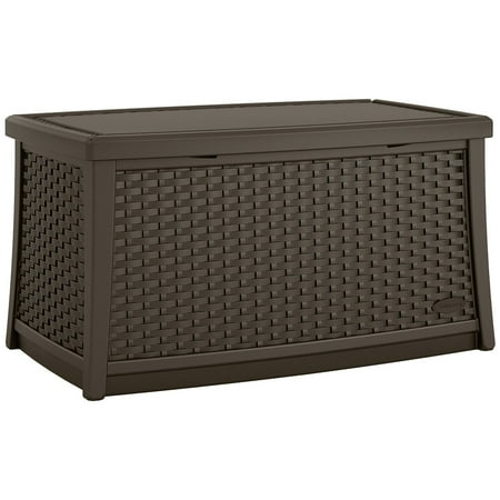 Suncast Elements Resin Patio Storage Coffee Table Java Suncast Elements Resin Patio Storage Coffee Table Java