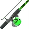 South Bend Worm Gear Fishing Rod & Spincast Reel Combo, Green