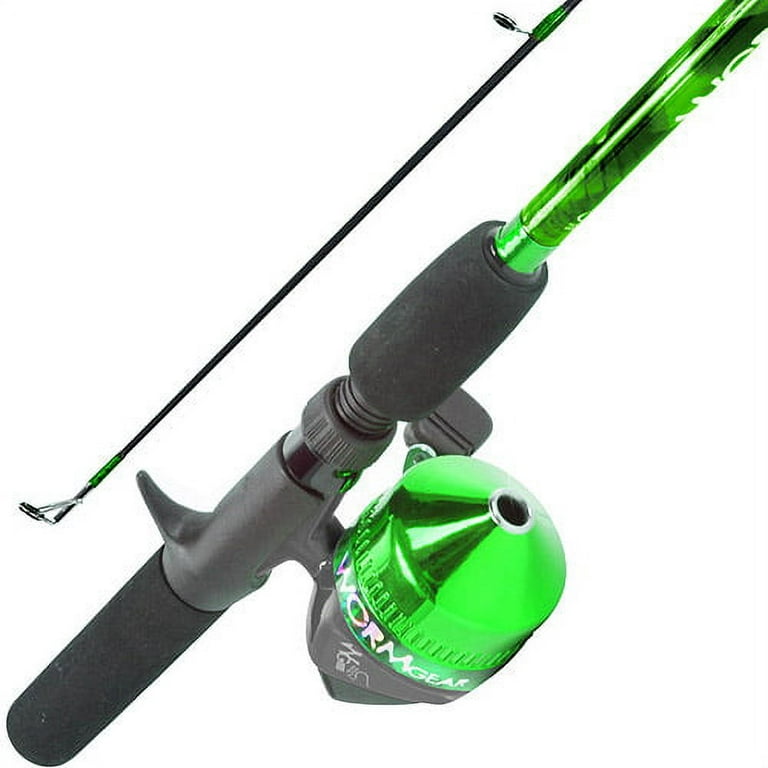 South Bend Worm Gear Fishing Rod & Spincast Reel Combo, Green