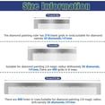 thumbnail image 2 of 3 Pieces Diamond Painting Ruler Stainless Steel Diamond Mesh Ruler 5D Diamond Ruler Tool with 216, 400 and 800 Blank Grids, 2 Pieces Diamond Painting Fix Tool for DIY Diamond Painting Kits, 2 of 6