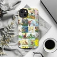 thumbnail image 6 of Curious Monkey Adventures Phone Case, Seasonal Storybook Collage iPhone Cover, Whimsical Cartoon Protective Case for iPhone 16 15 14 13 12 11 Pro Plus Mini, 6 of 6