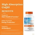 thumbnail image 4 of Doctor's Best High Absorption CoQ10 with BioPerine, Gluten Free, Naturally Fermented, Heart Health, Energy Production, 100 mg, 120 Count, 4 of 6