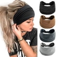 thumbnail image 2 of TELOLY 5Pcs Headbands for Women,Polyester Sweat Band,Gym Accessories for Women,Mixing5, 2 of 5
