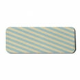 thumbnail image 1 of Shabby Flora Computer Mouse Pad, Nostalgic Diagonal Bold and Thin Stripes Geometric Simplistic, Rectangle Non-Slip Rubber Mousepad Large, 31" x 12" Gaming Size, Almond Green Apricot, by Ambesonne, 1 of 2