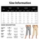 thumbnail image 3 of pantalón elástico de cintura alta 3/4 para mujer pantalones de pierna capris anchos con ajuste activo casual pantalones con bolsillos negro / l, 3 of 4