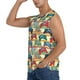 thumbnail image 3 of Fotbe Retro With Joysticks Men's Camiseta sin Mangas Estampada para Hombres, Playera Casual para Gimnasio, Entrenamiento, Playa-Medium, 3 of 7