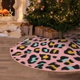 thumbnail image 5 of Sikiie Leopard Nativity Christmas Tree Skirt, Jesus Christian Winter Holiday Tree Mat Decoration(30-48IN)30", 5 of 6