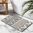 thumbnail image 3 of Premium 20x32 in Boho Bathroom Runner Rug - Moroccan Geometric Design, Non-Slip & Machine-Washable. Soft Long Bath Mat Ideal for Bathtub, Sink, Shower. A Chic Farmhouse Addition to Your Decor!, 3 of 5