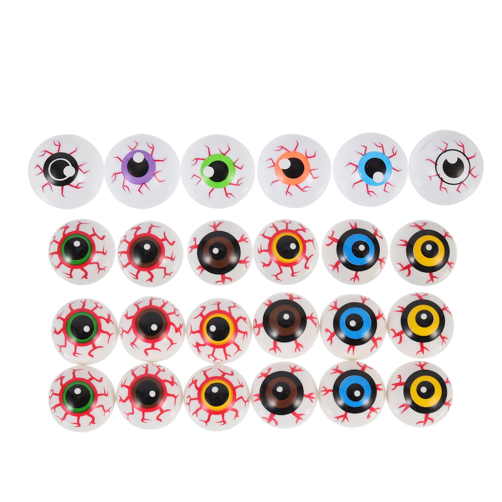 24pcs Halloween Eyeball Toys Plastic Halloween Eyeballs Halloween Party