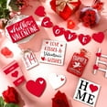 thumbnail image 3 of 17 Pcs Valentines Tiered Tray Decor, Heart Wood Sign, Romantic Valentine's Day Table Decorations for Home Kitchen, Rustic Farmhouse Decor, 3 of 9