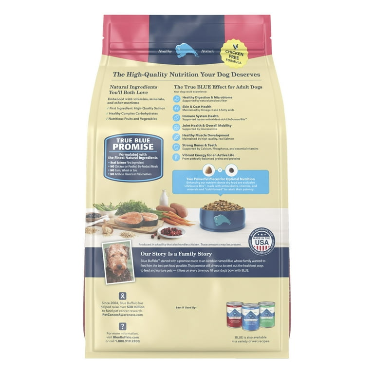 Blue Buffalo Adult Dry Dog Food Salmon Brown Rice lbs Natural