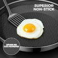 thumbnail image 3 of Non Stick Frying Pans, Hybrid Nonstick 9.5 Inch Pan, Stay-Cool Handle, Dishwasher-Friendly, Oven-Safe, Works on Ceramic and Gas Cooktops, 3 of 8