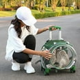 thumbnail image 3 of Aqzb Pet Trolley Case Clear Ventilation Holes Silent Wheels Convenient Portable Cats Dogs Backpack for Travel _Clearance Storage Holder, 3 of 8