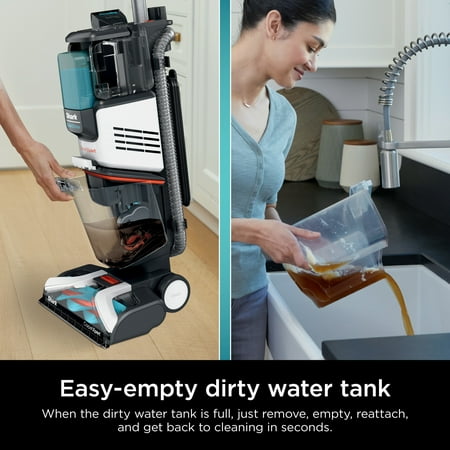 Shark - CarpetXpert with Stainstriker Technology Corded Upright Deep Carpet and Upholstery Cleaner with Built-in Spot Remover - White