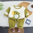 thumbnail image 2 of NAFUU Toddler Baby Boy Fall Winter Clothes Long Sleeve Crewneck Pullover Casual Pants Set Stylish Cartoon Cute Boys Two Piece Outfits Leisure Dailywear 3-4 Years, 2 of 4