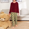 thumbnail image 6 of Susaid Monstera Leaves Print Soft Teen Sleep Pants, Long Pajama Bottoms with Two Pockets and Elastic Waist, Designed for Ages 5-16-Small, 6 of 6