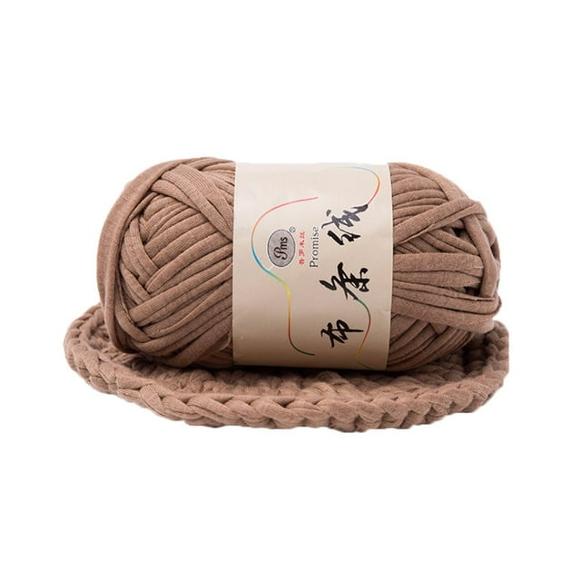 Hand-knit Woven Thread Thick Basket Blanket Braided DIY Crochet Cloth Fancy Yarn
