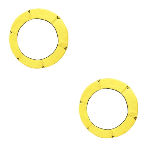 Greeniant Almohadilla de repuesto para trampolín Acolchado de seguridad Cubierta de resorte Amarillo 1,5 m Amarillo 1.5 m 2Conjunto