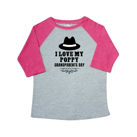 

Inktastic Grandparents Day I Love My Poppy Gift Toddler Boy or Toddler Girl T-Shirt