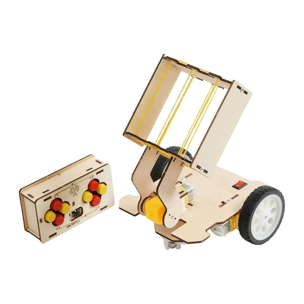 Mini coche de juguete con Control remoto DIY, pelota de aprendizaje temprano, modelo de coche hecho a mano, educativo para niños y niñas, regalo