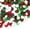 Christmas Mix, variant on Galashield Flat Glass Marbles Vase Filler Beads 5lb, 500 Clear Stones Pebbles Gems
