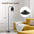 thumbnail image 2 of Gothic Floor Lamp with Laser-Cutout Lampshade, LED Standing Lamp for Living Room & Bedroom, 67 Inch Black Arc Modern Farmhouse Lamp with Foot Switch, E26 Base Socket, 2 of 8