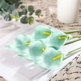 thumbnail image 5 of 10pcs Calla Lily Bridal Wedding Bouquet Lataex Real Touch Artificial Flower Home Party Decor (Yellow), 5 of 5