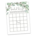 thumbnail image 2 of Inkdotpot Bridal Wedding Shower Bachelorette Party Bulk Blank Square Fill In Gift Ideas 50GreeneryBingoGameCards, 2 of 7
