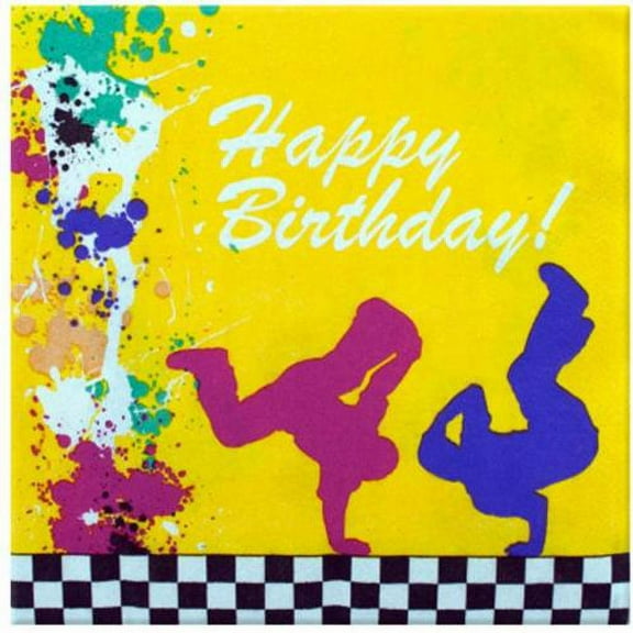 80's Decades Totally Awesome Retro Theme Birthday Party Paper Luncheon Napkins