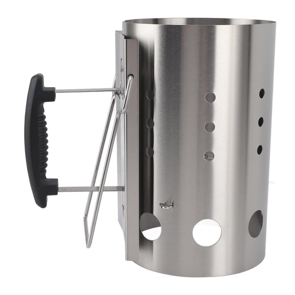 YAHHU Portable Stainless Steel Chimney Starter – Quick Charcoal Igniter for Camping, Barbecue & Picnic