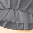 thumbnail image 5 of Vornjynx Girls School Uniform Skirt High Waist Cotton with Liner Summer Fashion Versatile Pleated Skirt Gray Size 16-17, 5 of 9
