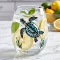 thumbnail image 4 of Artisanal Blue Ringed Octopus Glassware, 3D Ocean Animal Artisan Glassware Collection for Fresher Sips, Novelty Ocean Drinking Glass for Cocktails, Gift for Lovers, 4 of 6