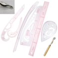 thumbnail image 4 of Baohd 7 Pieces/Set ABS Garment Ruler Replacement Graduated Tailor Shop Needlework Stitching Rulers Template Accessories, 4 of 6