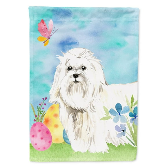 Carolines Treasures CK1908CHF Easter Eggs Maltese Flag Canvas House Size Large multicolor