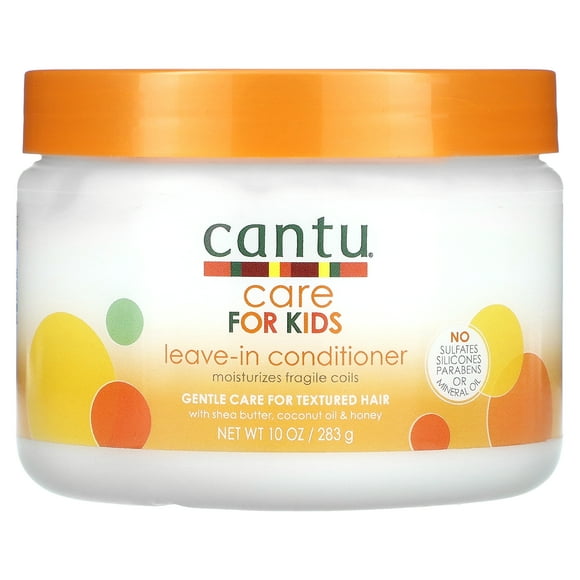Cantu , Soin pour Enfants, après-Shampoing Sans Rinçage, Soin Doux pour Cheveux Texturés, 10 oz (283 g) Lot de 3