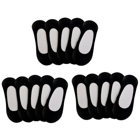 15 Pairs Low Cut Ladies Stretchy Heels Loafer Boat Socks