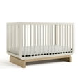 thumbnail image 3 of Storkcraft Santorini 5-in-1 Convertible Baby Crib, Frosted Oat with Driftwood, 3 of 17