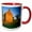 Red/White, variant on 3drose, Usa, Virginia, Manassas National Battlefield Park, the Stone House., 11oz Two-tone Yellow Mug