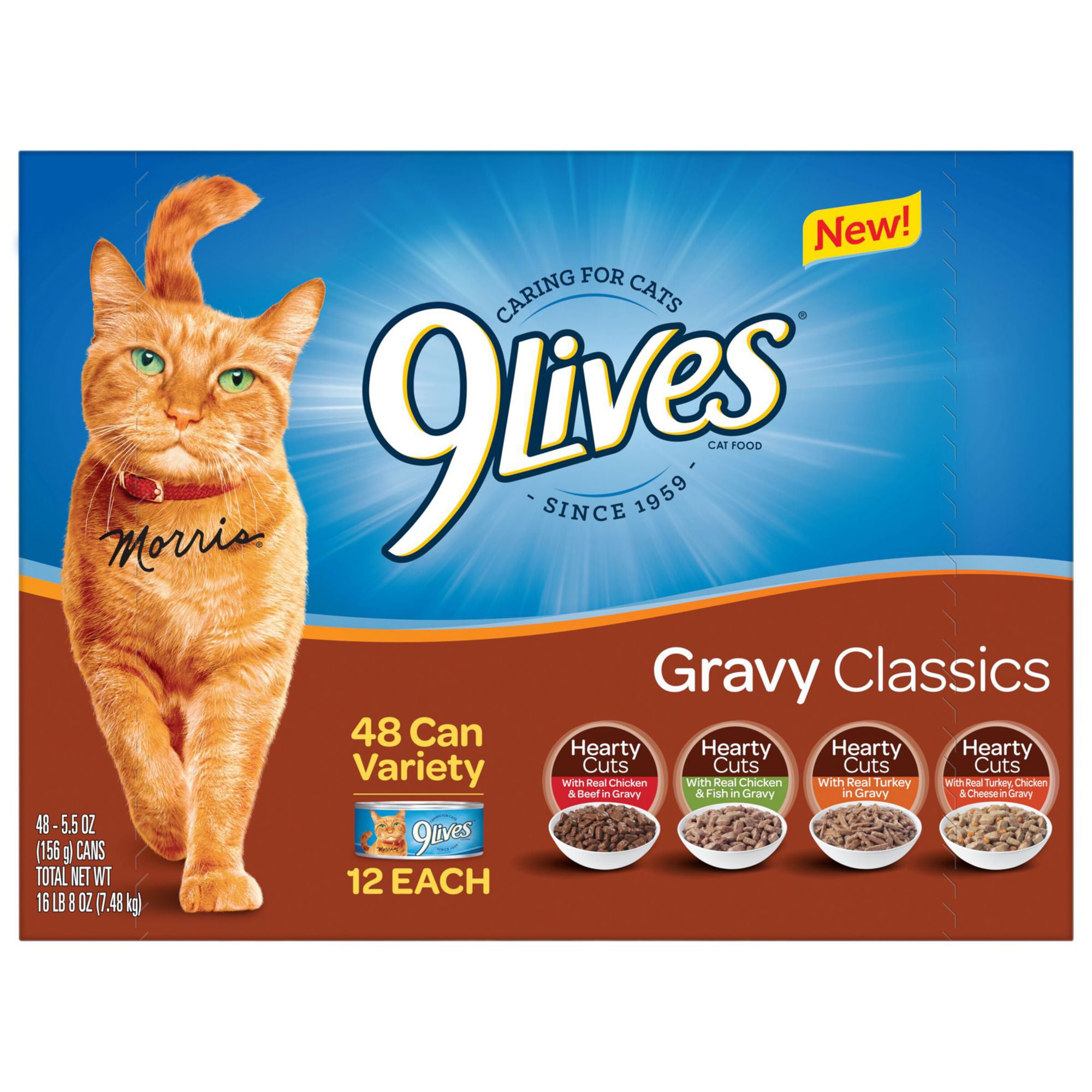 Product Of 9 Lives Gravy Classics Wet Cat Food Variety Pack 48 pk