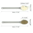 thumbnail image 4 of Unique Bargains 1 Pc Long Handle Bath Brush Back Scrubber for Bathroom 17.32" Length Gray, 4 of 6