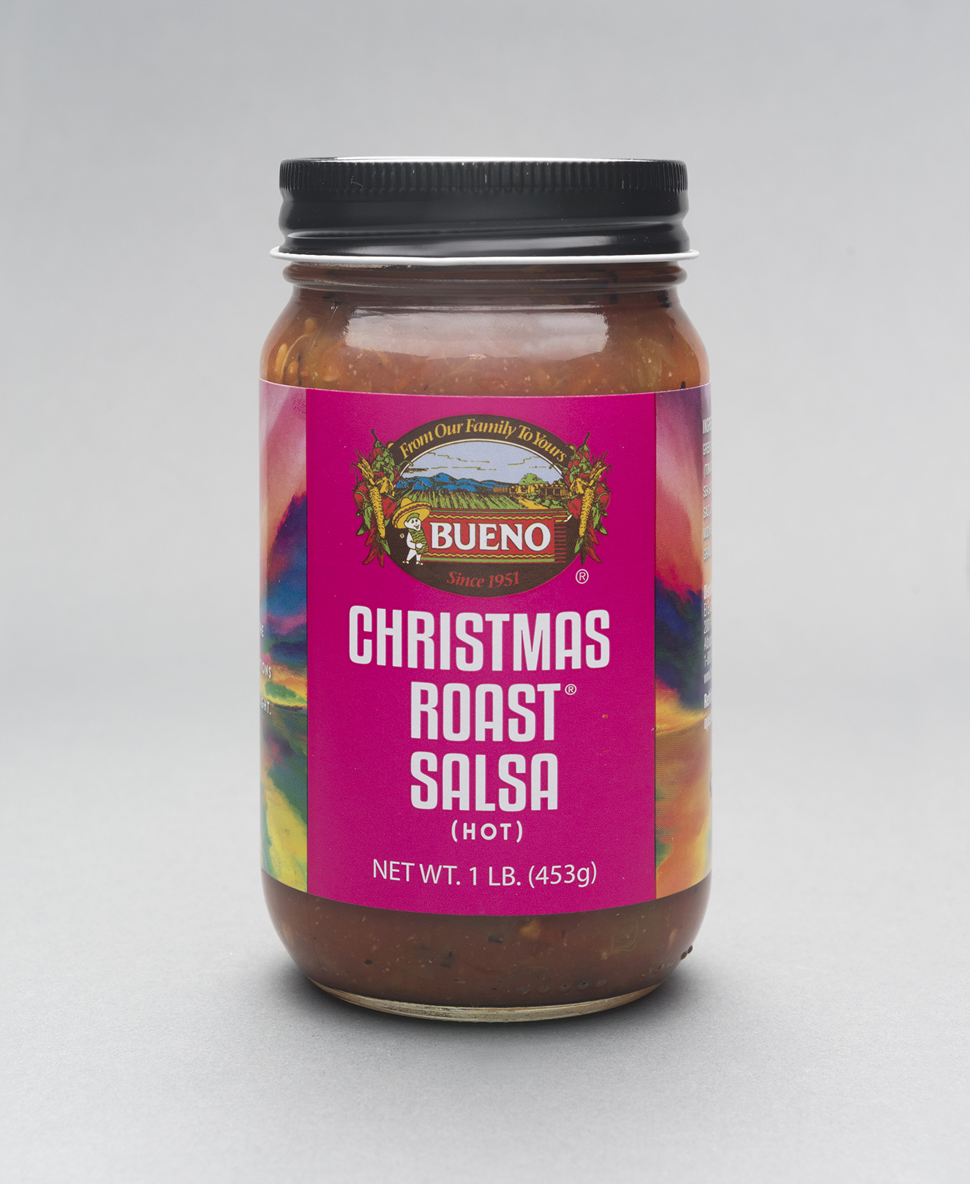 Bueno Foods Hot Christmas Roast Salsa, 16 oz