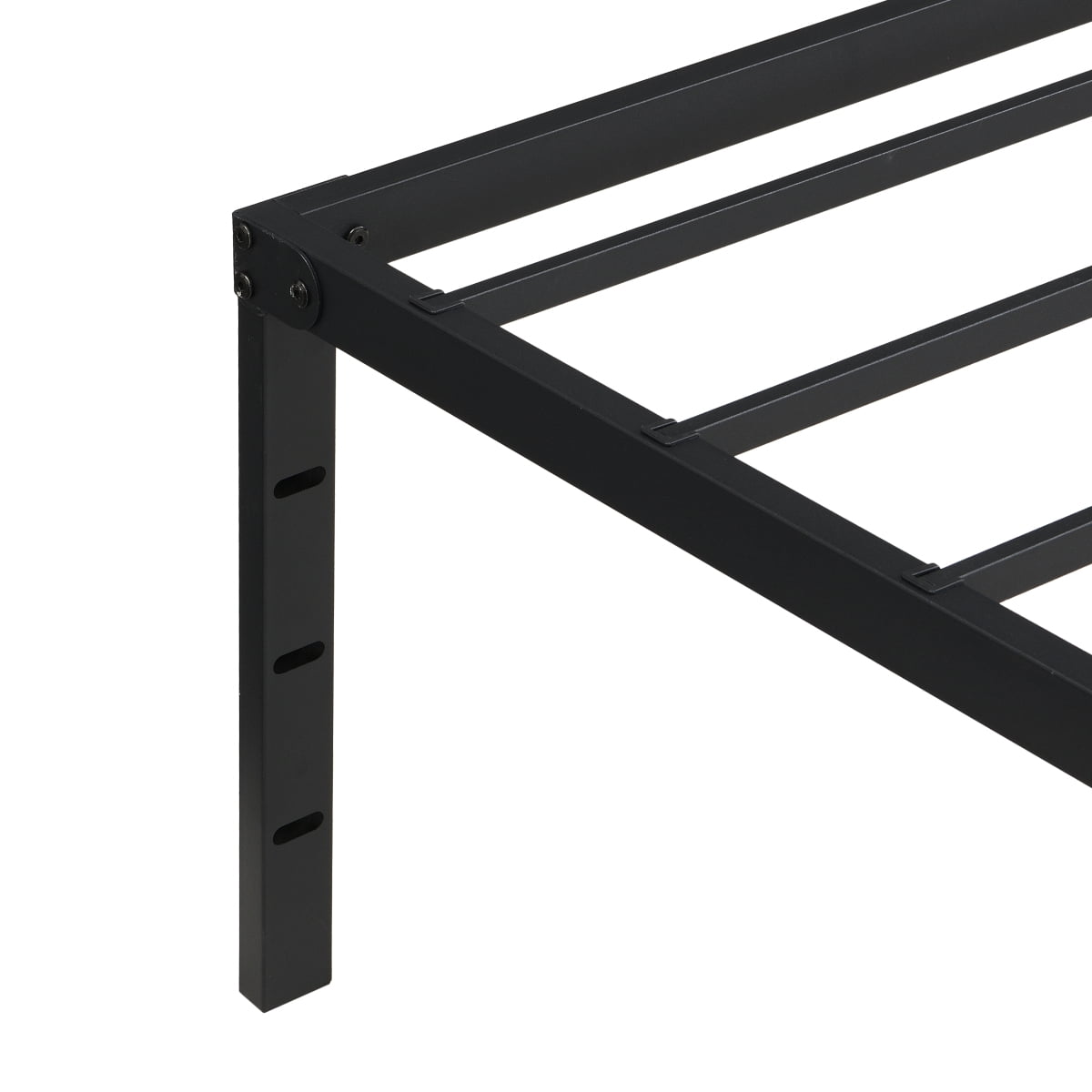 Black Queen Size Heavy-Duty Metal Bed Frame   Noise-Free  Quick & Easy Assembly