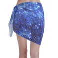 thumbnail image 2 of Kll Blurred Star Snow Christmas Print Women'S Sarong Coverups Short Bathing Suit Wrap Skirt Beach Wrap Swimsuit Cover Ups, 2 of 7
