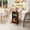 Walnut, variant on Dining Table for 2-4, with 2-Tier Storage Shelf, Modern Small Side Table, For Kitchen, Dining Room, Living Room