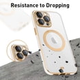thumbnail image 6 of Magnetic for iPhone 12 Pro Case Built-in Camera Lens Cover [Compatible with Magsafe] Plating Soft Anti-Scratch Shockproof Transparent Back Cover 6.1 Inch - Clear White, 6 of 14