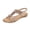 Gold, variant on Virmaxy Womens Fashion Non-slip Women Large Bohemian Elastic Rhinestone Flower Roman Sandals Silver 36